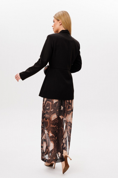 Жакет, юбка Ambera Style 2107 черный-питон - фото 8