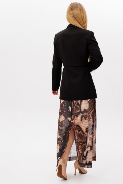 Жакет, юбка Ambera Style 2107 черный-питон - фото 7
