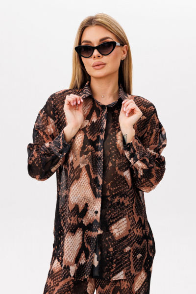 Блуза, брюки Ambera Style 2109 питон - фото 5