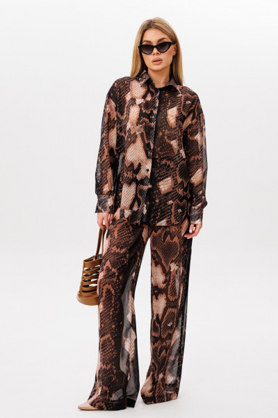 Блуза, брюки Ambera Style 2109 питон - фото 2