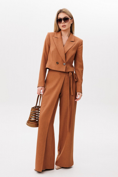 Брюки, жакет Amberа Style 2112 терракот - фото 1