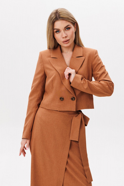 Жакет, юбка Ambera Style 2113 терракот - фото 3