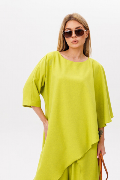 Брюки, туника Ambera Style 2115 горчица - фото 6