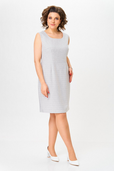 Кардиган, платье Svetlana-Style 2211 серый_лен - фото 4