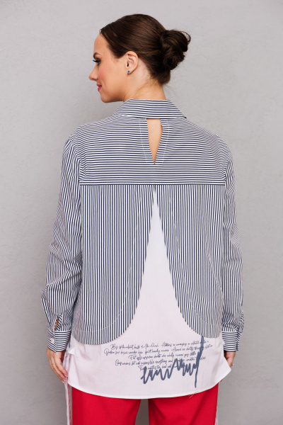 Брюки, рубашка Mubliz 222 серый-красный - фото 9