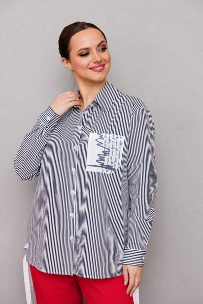 Брюки, рубашка Mubliz 222 серый-красный - фото 6