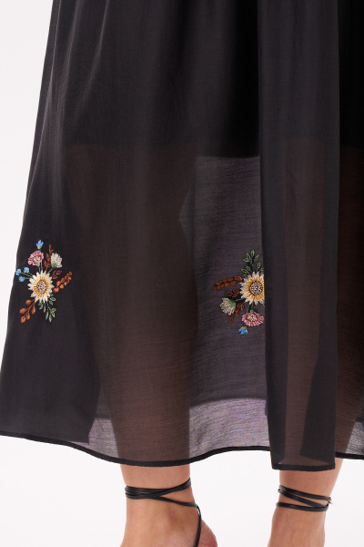 Платье Панда 16880 черный - фото 3