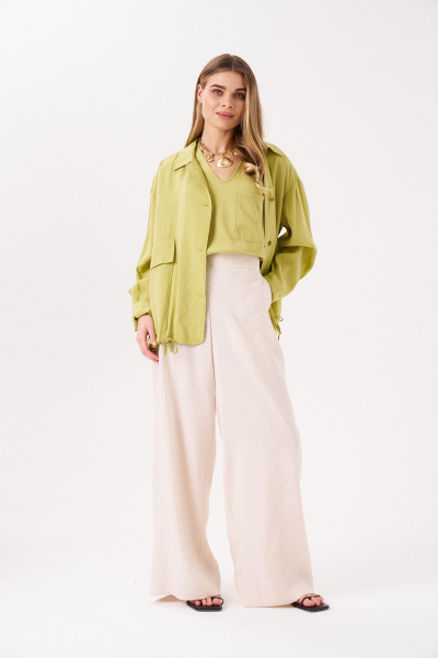 Брюки Панда 17960 бежевый - фото 5