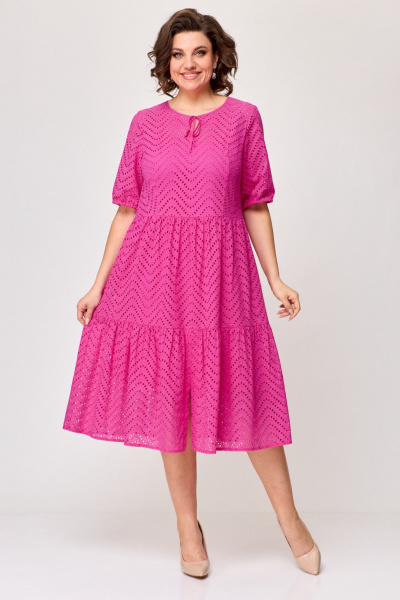 Платье Slaviaelit 538 розовый - фото 2