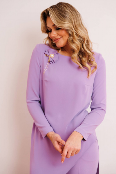 Брюки, туника Мода Юрс 2887 сирень - фото 4