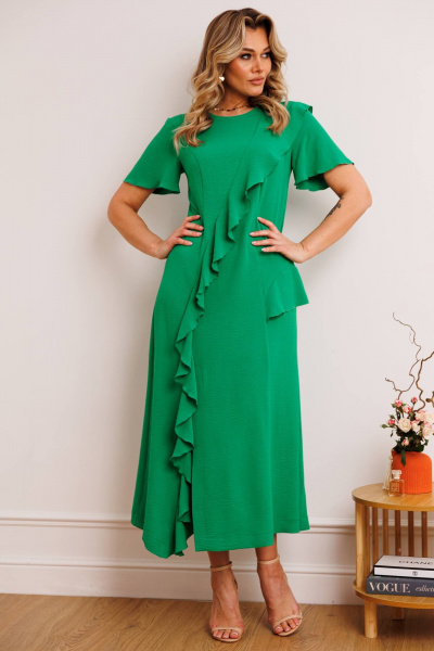 Платье Мода Юрс 2863 зеленый - фото 3