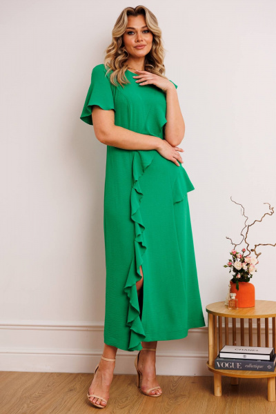 Платье Мода Юрс 2863 зеленый - фото 2