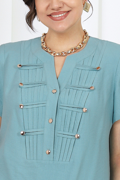 Блуза, брюки Ninele 6003 бирюзовый - фото 2