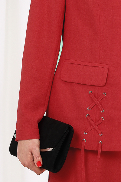 Блуза, брюки, жакет Ninele 7488 красный - фото 5