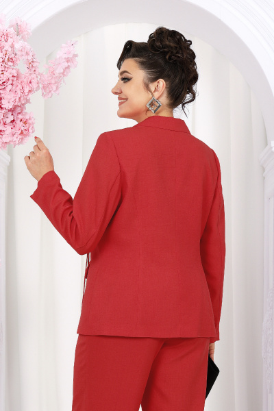 Блуза, брюки, жакет Ninele 7488 красный - фото 11