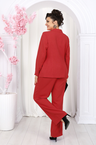 Блуза, брюки, жакет Ninele 7488 красный - фото 12
