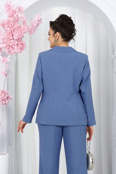 Блуза, брюки, жакет Ninele 7488 небесный - фото 11