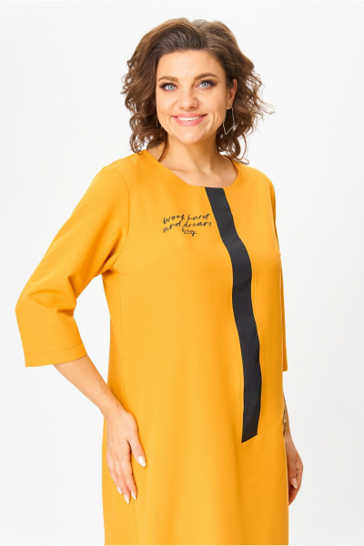 Платье Michel chic 2073/1 горчичный - фото 5