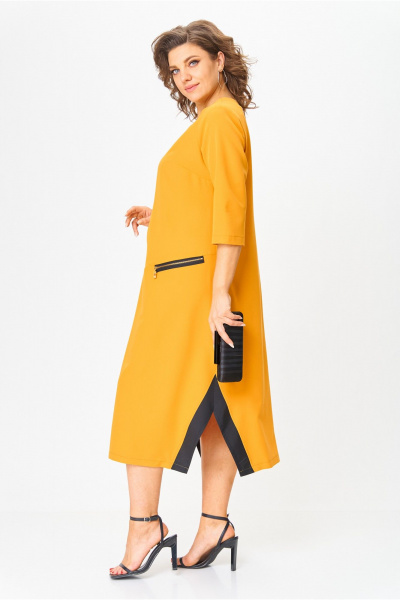 Платье Michel chic 2073/1 горчичный - фото 6