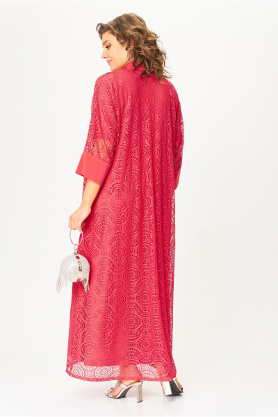 Кардиган, платье Michel chic 1417 коралл - фото 7