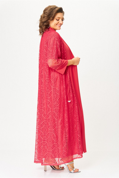 Кардиган, платье Michel chic 1417 коралл - фото 6