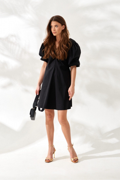 Платье ELLETTO 1068 черный - фото 4