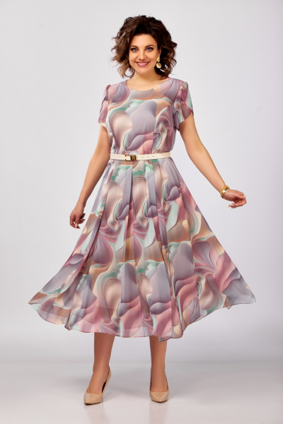 Платье Swallow 843.1 пастельный/мультиколор - фото 4