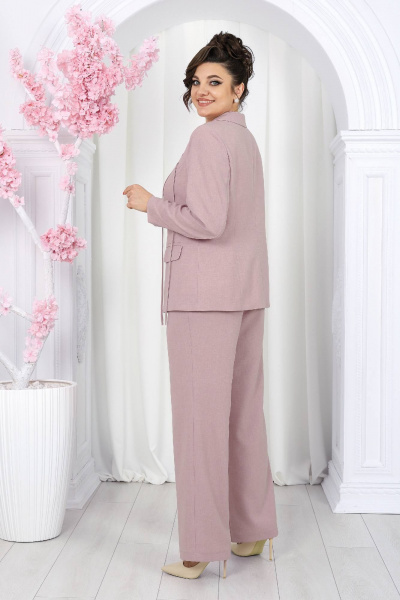 Блуза, брюки, жакет Ninele 7488 пудра - фото 3