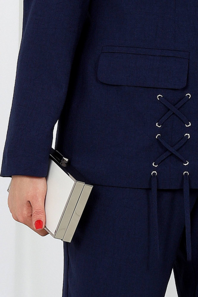 Блуза, брюки, жакет Ninele 7488 синий - фото 2