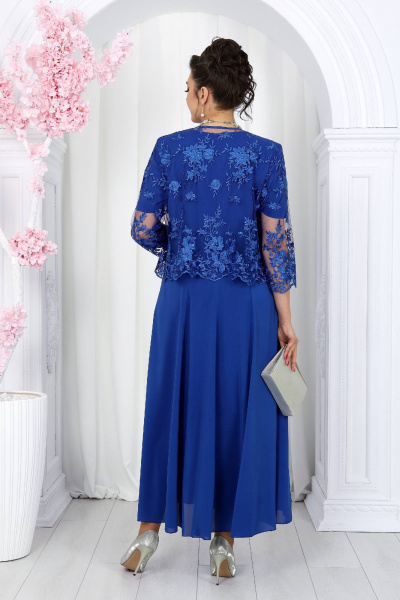 Жакет, платье Ninele 7489 василек - фото 11