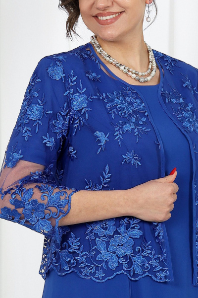 Жакет, платье Ninele 7489 василек - фото 10