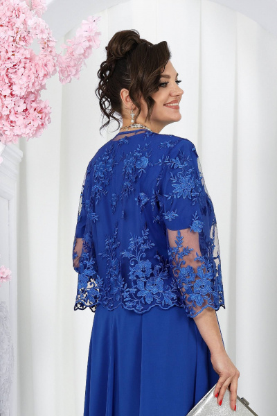 Жакет, платье Ninele 7489 василек - фото 3