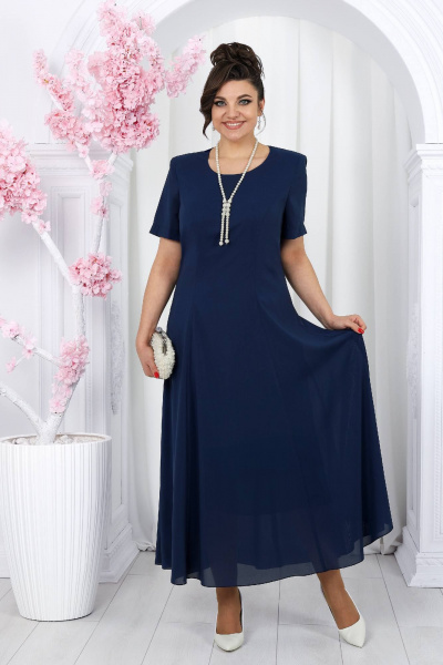 Жакет, платье Ninele 7489 синий - фото 10