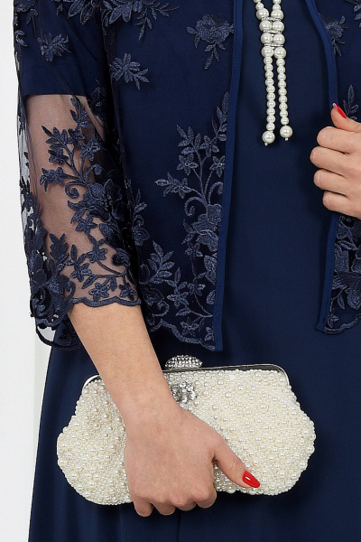 Жакет, платье Ninele 7489 синий - фото 9