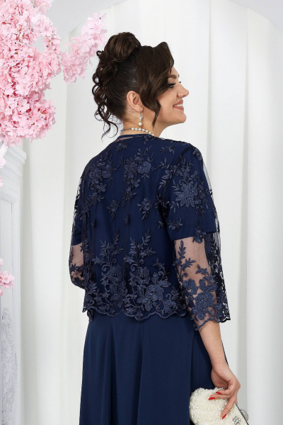 Жакет, платье Ninele 7489 синий - фото 4