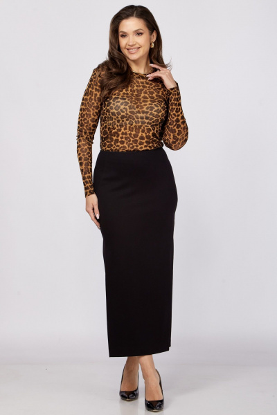 Джемпер LadyThreeStars 2419 леопардовый - фото 8