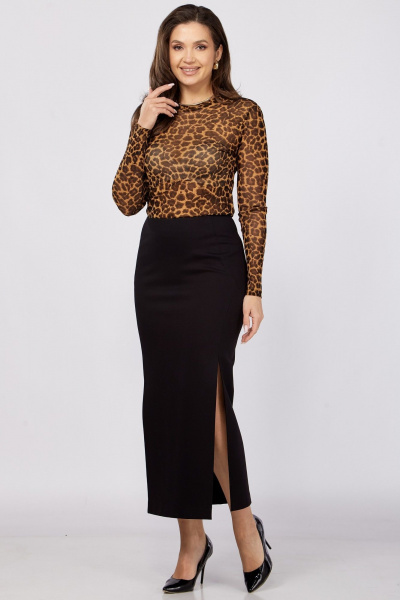 Юбка LadyThreeStars 2422 черный - фото 5