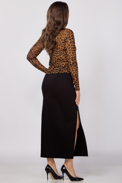 Юбка LadyThreeStars 2422 черный - фото 4