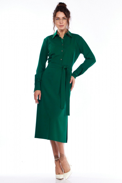 Платье LadyThreeStars 2470 зеленый - фото 3