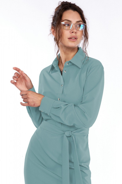 Платье LadyThreeStars 2470 мятный - фото 2