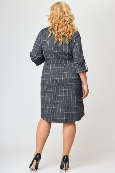 Платье LadyThreeStars 2472 клетка_с_горчичным - фото 14