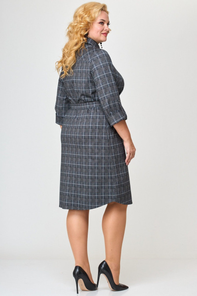 Платье LadyThreeStars 2472 клетка_с_горчичным - фото 13