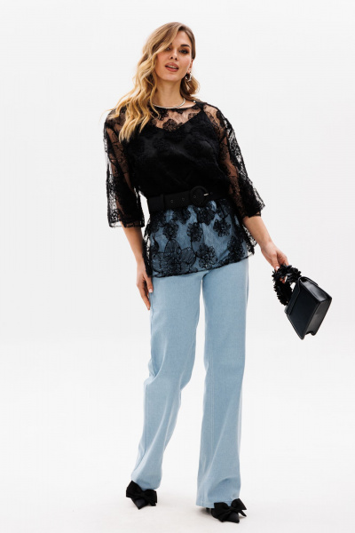 Блуза EOLA 2762.1 черный - фото 3