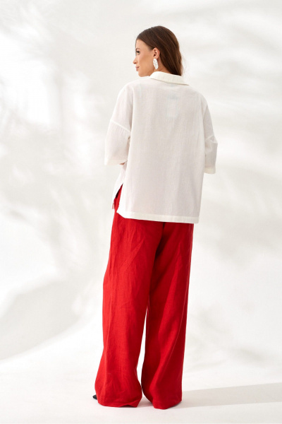 Блуза ELLETTO 3831 белый - фото 7