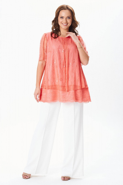 Блуза Condra 10190 коралловый - фото 7