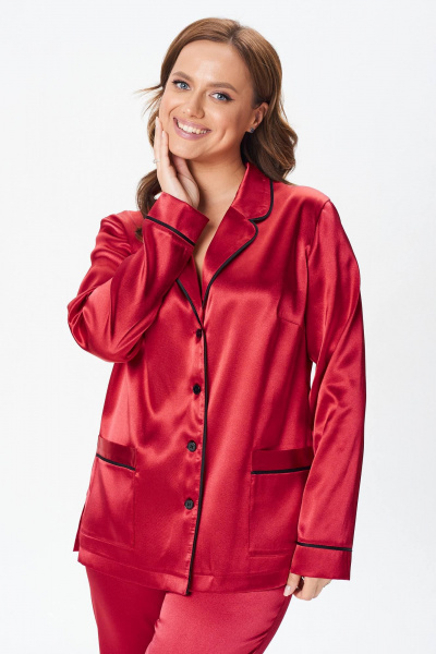 Блуза, брюки Condra 6087 красный - фото 4