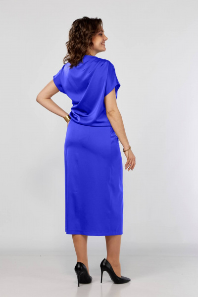 Платье Ольга Стиль С-902 василек - фото 3