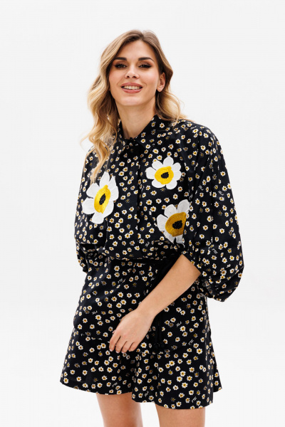 Блуза, шорты EOLA 2817 черный_принт - фото 10