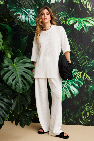 Брюки EOLA 2825 молочный - фото 12