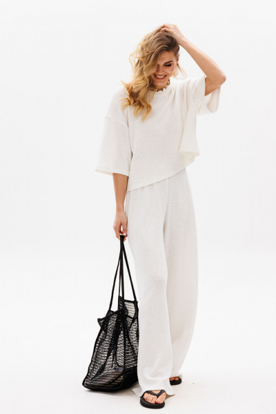 Брюки EOLA 2825 молочный - фото 6